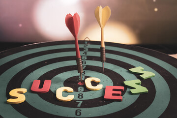 Bullseye is a target of business. Dart is an opportunity and Dartboard is the target and goal. So...