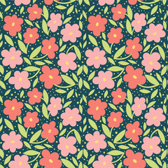 Beautiful stylish floral seamless pattern. A bright illustration for creating a postcard, wedding invitation card, wallpaper and textiles.