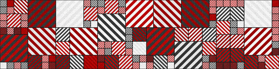 Fototapeta premium Abstract Geometric Pattern generative computational art illustration