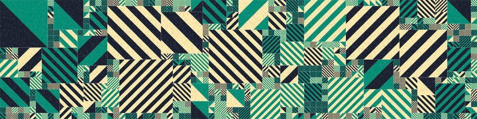 Obraz premium Abstract Geometric Pattern generative computational art illustration