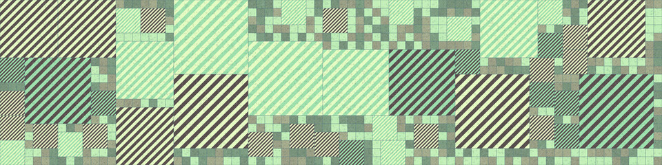 Fototapeta premium Abstract Geometric Pattern generative computational art illustration