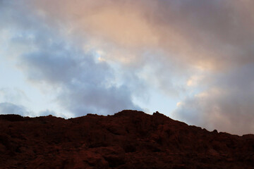 dramatic cloudy blue sky heaven air