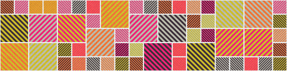 Fototapeta premium Abstract Geometric Pattern generative computational art illustration
