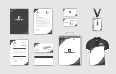 Corporate identity modern business stationery set design