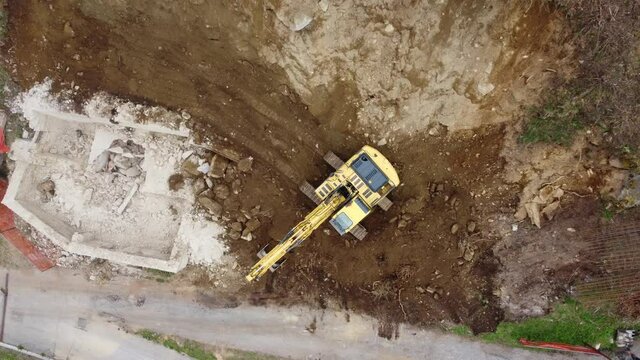 escavatore pala bulldozer lavoro scavo cantiere edile attrezzatura macchinari pala 