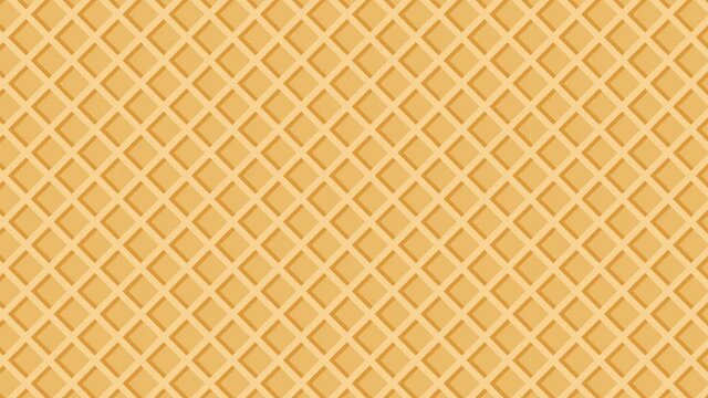 Wafer Waffles Minimal Motion art seamless pattern 4k motion design animation Abstract 3d render background Loopable sequence.