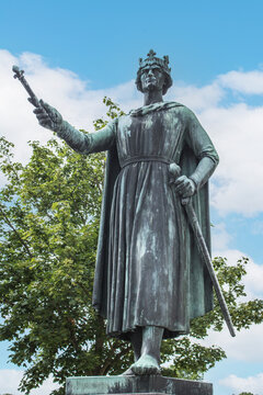 Valdemar den Store Statue Ringsted Region Sj&aelig;lland (Region Zealand) Denmark