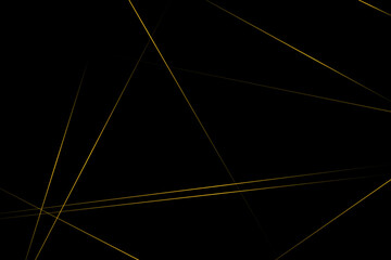 Abstract black with gold lines, triangles background modern design. Vector illustration EPS 10.