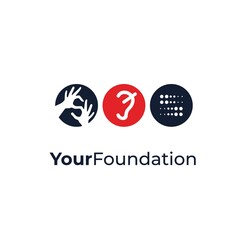 Modern and professional deaf and disabled logo design