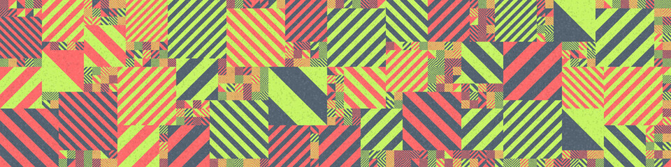 Fototapeta premium Abstract Geometric Pattern generative computational art illustration
