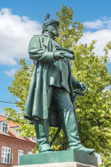 Frederik den Syvende Grundloven Statue Ringsted Region Sj&aelig;lland (Region Zealand) Denmark