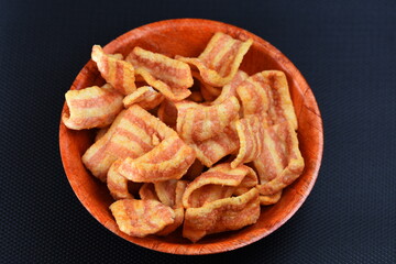 potato cips  with bacon