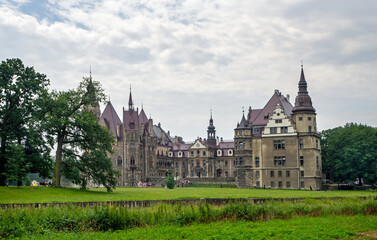 Fototapeta premium Palace in Moszna, Poland, former noble residence