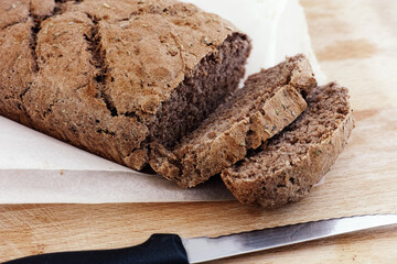 A loaf of homemade gluten free bread