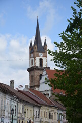 Fototapeta na wymiar ROMANIA, Bistrita Evangelical Church Tower ,2016