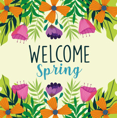 Fototapeta premium welcome spring seasonal