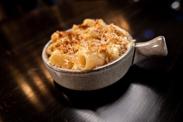 Mac & Cheese. Pasta with cream