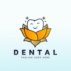 pediatric dental vector logo design idea and inspiration
