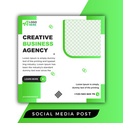 Creative business agency social media post 