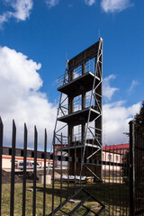 State Fire Service in Chełm in Poland - a tower for drying fire hoses