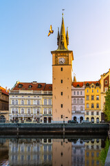 Fototapeta na wymiar Old Town Waterworks Tower in Prague