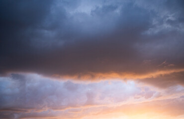sunset sky background pink and blue