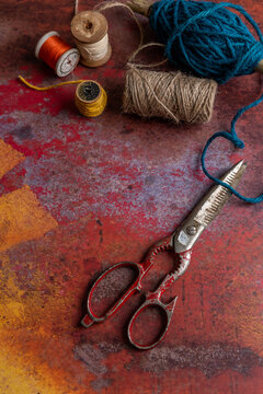 Vintage Scissors with string 