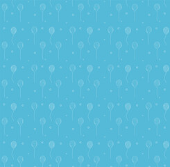 balloons blue pattern