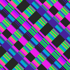 Bright seamless abstract pattern in retro style.