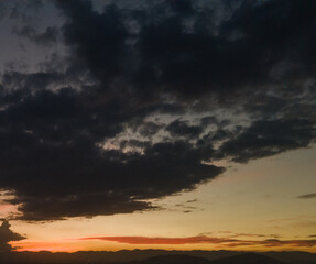 Cielo durante el atardecer