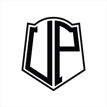 recommend clip art: UP Logo monogram with shield shape outline design template