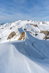Naklejka na ściany i meble winter in den Allgäuer Alpen 