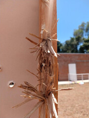 shooting target with hole marks