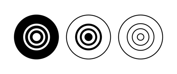 Target icon set. goal icon vector. target marketing icon vector