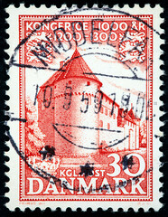 stamp printed in the Denmark shows Nyborg Castle, from 12 Century