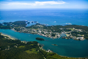 Naklejka premium Stock Aerial Photo of Ucluelet West Coast Vancouver Island British Columbia, Canada