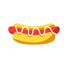 Isolated hot dog icon