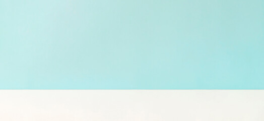 Background of a light blue wall and the floor of the white. ...