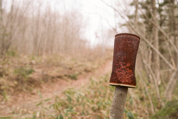 錆びた缶