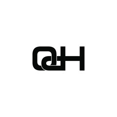 odh letter original monogram logo design