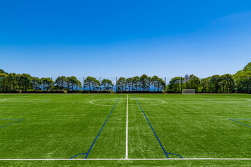 人工芝のサッカーグラウンド