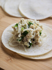 만두 만들기, 아시아 음식, 요리
