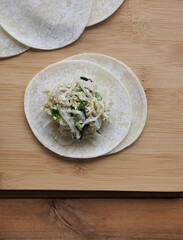 만두 만들기, 아시아 음식, 요리
