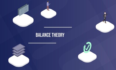 Balance theory concept on abstract design