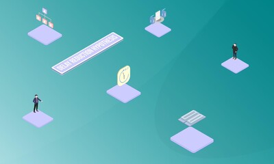 Delay reduction hypothesis concept on abstract design