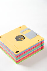 Fototapeta premium フロッピーディスク イエロー