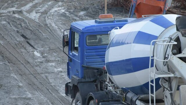 Concrete Delivery by Concrete Mixer Truck