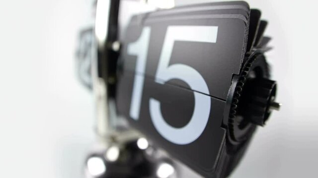 The digital display of tabletop flip clock
