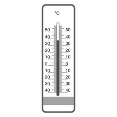 thermometer line vector illustration