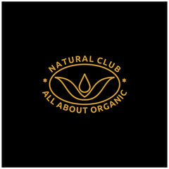 Fototapeta premium Vector Health and Beauty Care Logos or Labels, Spa, Yoga Centers Badges, Wellness Signs, Hand Drawn Tags and Elements for Organic Cosmetic, Natural Products